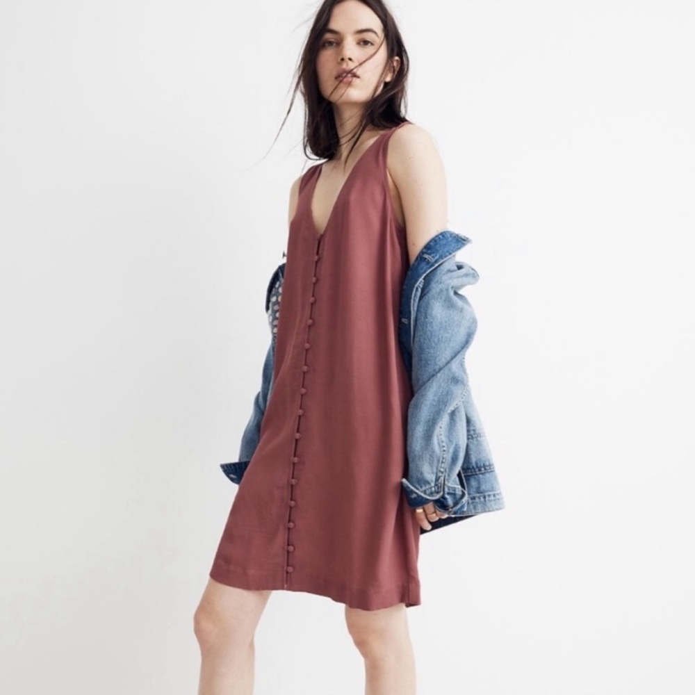 NWT Madewell Heather Button Front Dress